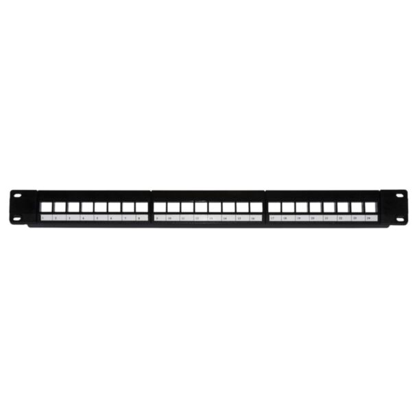 Link LKPV24 patch panel empty 24 ports, black