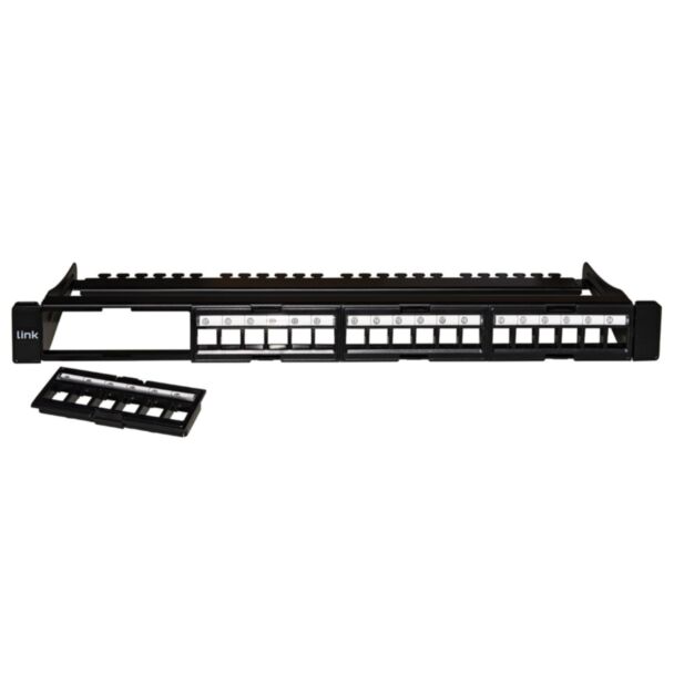 Link LKPV24R patch panel 24 ports without modules with frame removable