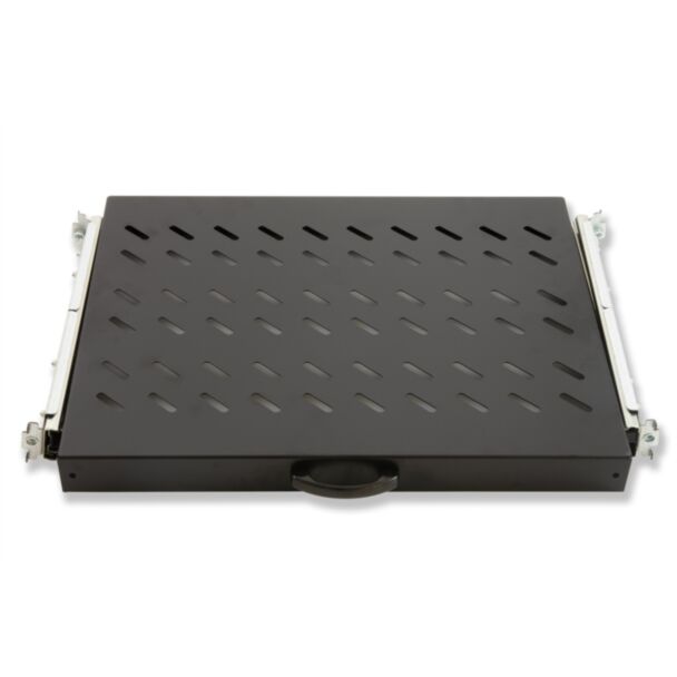 Link LKRIP370EN ripiano universale per armadio rack 19" estraibile su binari telescopici 1 unità nero 370 mm