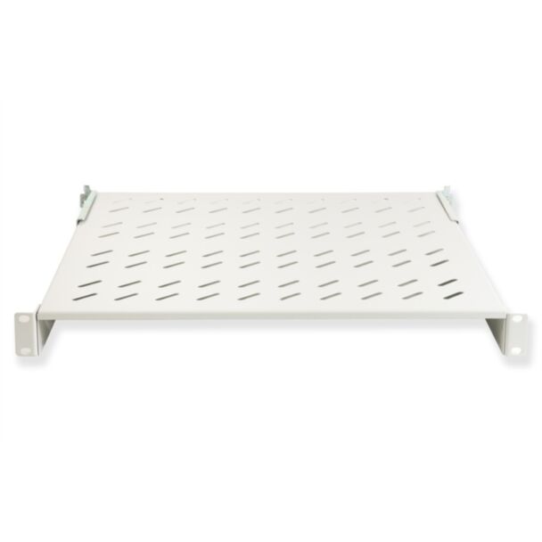 Link LKRIP450L shelf for cabinet 19" 1U depth 450 mm. (universal) 4 mounts (front+rear), grey
