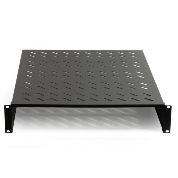 Link LKRIP550N shelf for cabinet 19" 2U depth 550 mm. (universal) 2 mounts (front), black
