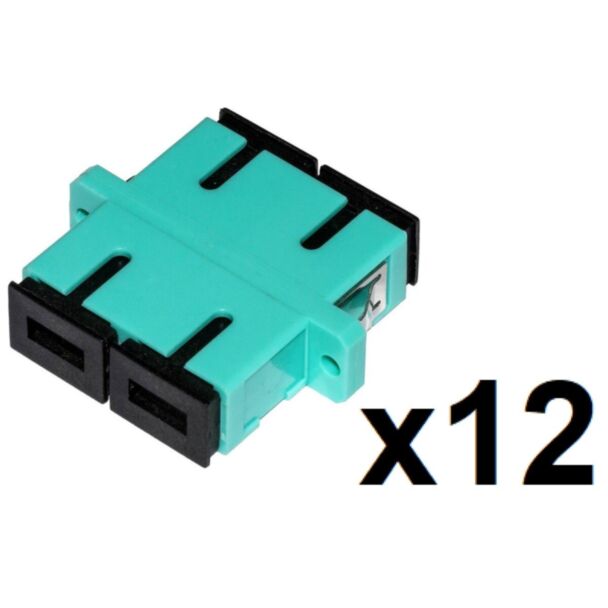 Link LKSCD312 pack of 12 fibre optic adapters SC/SC multimode duplex OM3