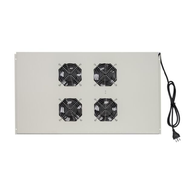 Link LKVENT102GR modulo 4 ventole a soffitto colore grigio con termostato per armadi 22/42U profondi 800-1000 Link