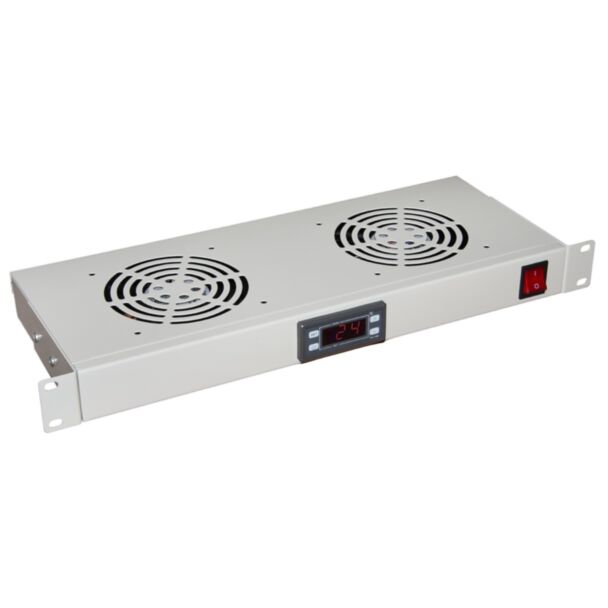 Link LKVENT2GR module 2 fans cooling with display grey