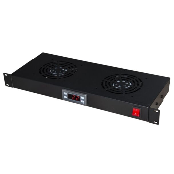 Link LKVENT2N module 2 fans cooling with display black