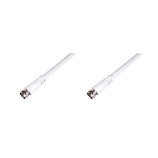 Link LP7184 cable antenna SAT coaxial 75 OHM connectors type F male/male shielded 64x0.12 10 m