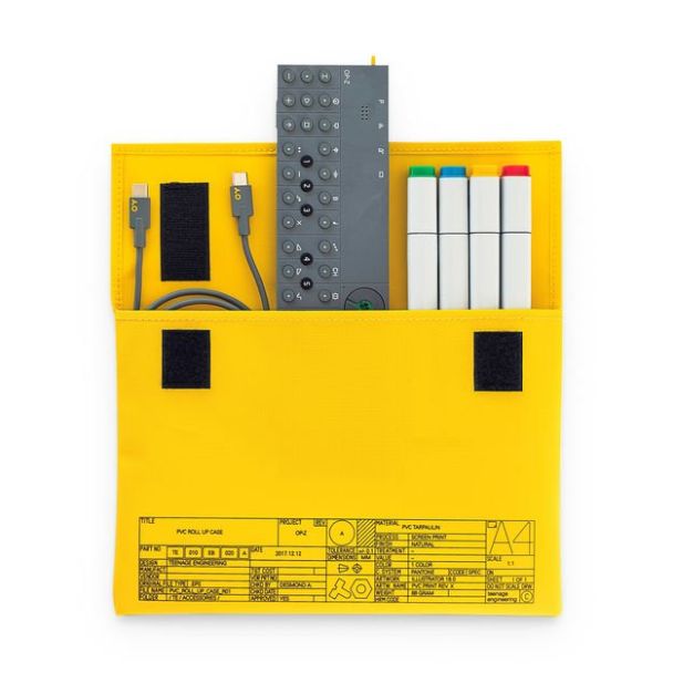 Teenage Engineering TE PVC Roll up yellow Bag