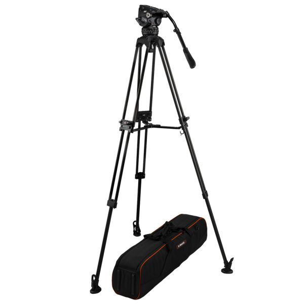 Ikan International EG15C2 2 Stage Carbon Fiber Video Tripod Kit w/ 100mm Bowl & 39.6 lbs Payload (E-Image)