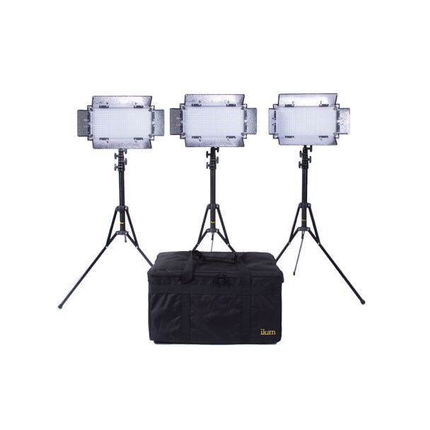 Ikan International IB508-V2-KIT Kit with 3 x IB508-v2 Bi-color LED Studio Light