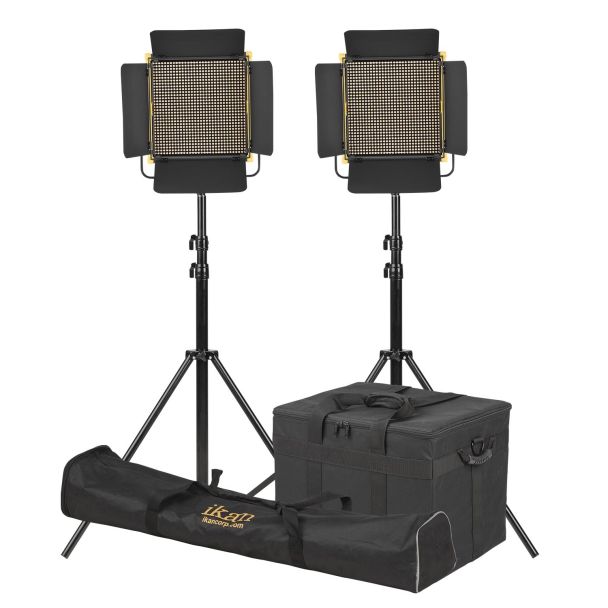 Ikan International OYB10-2PT-KIT Onyx 1 x 1 Bi-Color 2-Point LED Light Kit