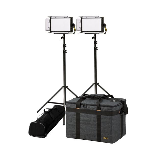 Ikan International LBX5-2PT-KIT Kit with 2 x Lyra DMX Bi-Color Half x 1 LED Soft Lights