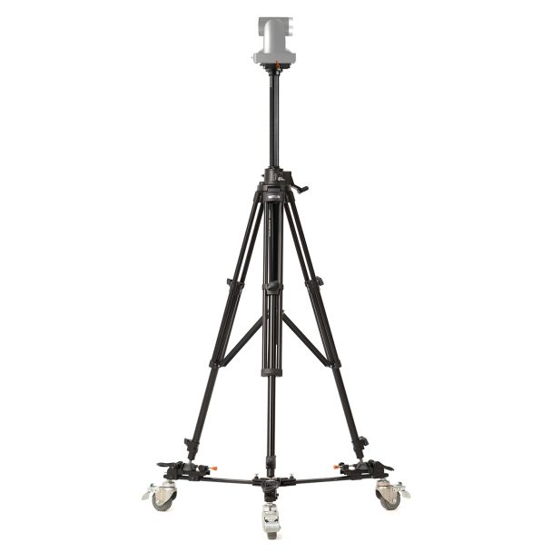 Ikan International GA230D-PTZ Aluminum Tripod w/ Dolly, Rising Center Column & Quick Release Plate for PTZ Cameras