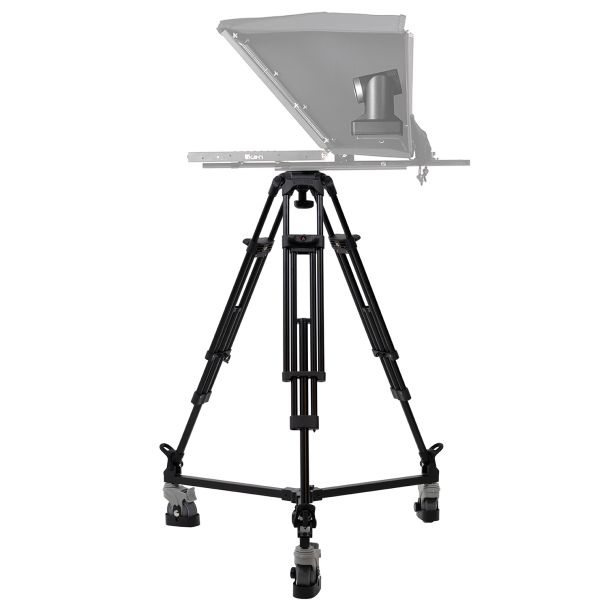 Ikan International GA102D-PTZ Aluminum PTZ Tripod w/ 100mm Flat Base & Dolly, Quick Release Plate, 88 lbs. Payload (E-Image)