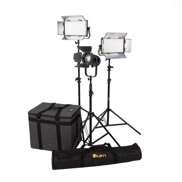 Ikan International LB-2H1SV 3-Point Light Kit w/ 2x LB5 + 1x SFB150 (V-Mount)