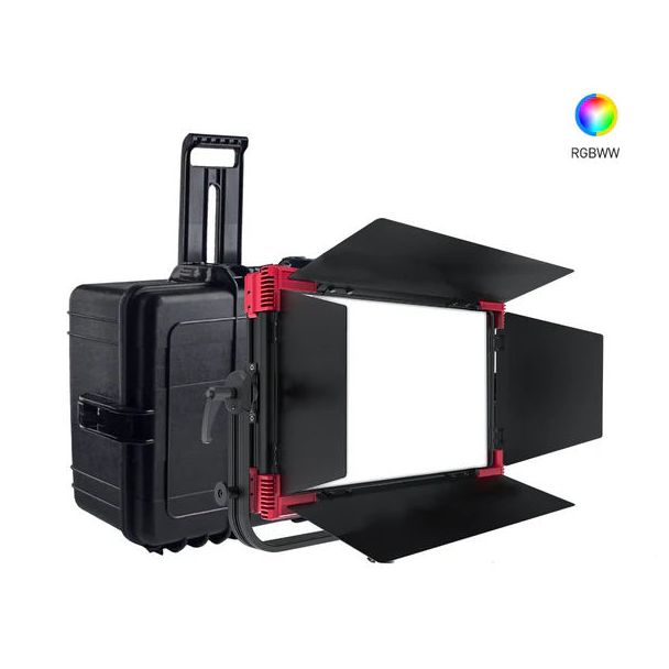 Rayzr MC200 Multi Color RGBWW Soft LED Panel light + HFC-2 Hard Flight Case