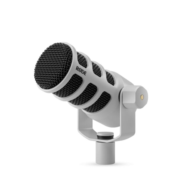 Røde PodMic USB dynamic broadcast microphone with XLR and USB-C, white