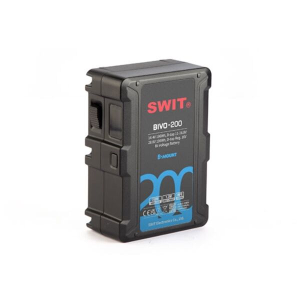 Swit BIVO-200 – 200 Wh dual-voltage 14.4/28.8 V B-Mount battery