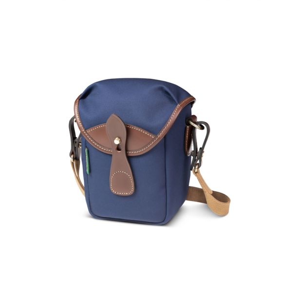 Billingham Bag 72 Navy Blue Canvas/Chocolate Leather Edges