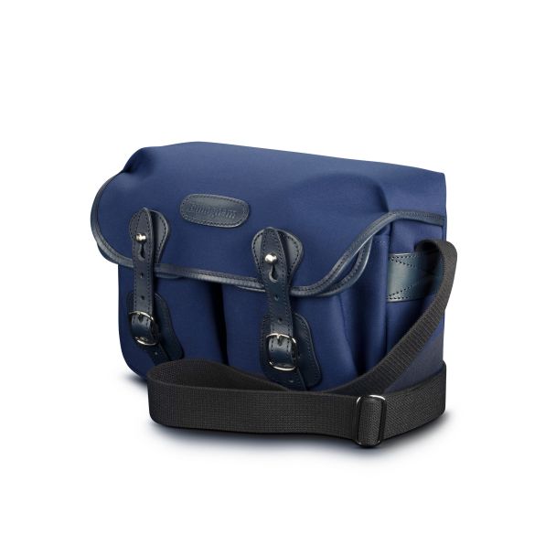 Billingham Hadley Small Bag Navy Canvas/Navy Leather Trim and Chocolate Interior Limited Edition
