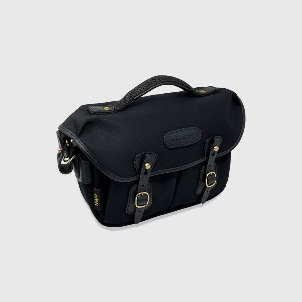Billingham Hadley Small Pro Bag LIMITED EDITION Greg Williams Canvas Black/Black with Brass Trim