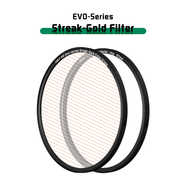 H&Y filtro EVO striscia-Gold HD alluminio anodizzato 49mm e adattatore magnetico