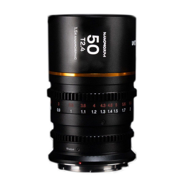 Laowa Venus Optics 50mm T2.4 NanoMorph Anamorphic Lens (Amber) for Canon RF