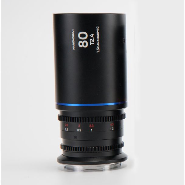 Laowa Venus Optics 80mm T2.4 1.5X S35 NanoMorph Anamorphic Cine Lens (Blue) for Canon RF