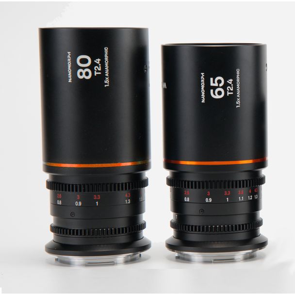 Laowa Venus Optics S35 NanoMorph 2-Lens Prime Kit (65mm, 80mm) (Amber) for Sony E
