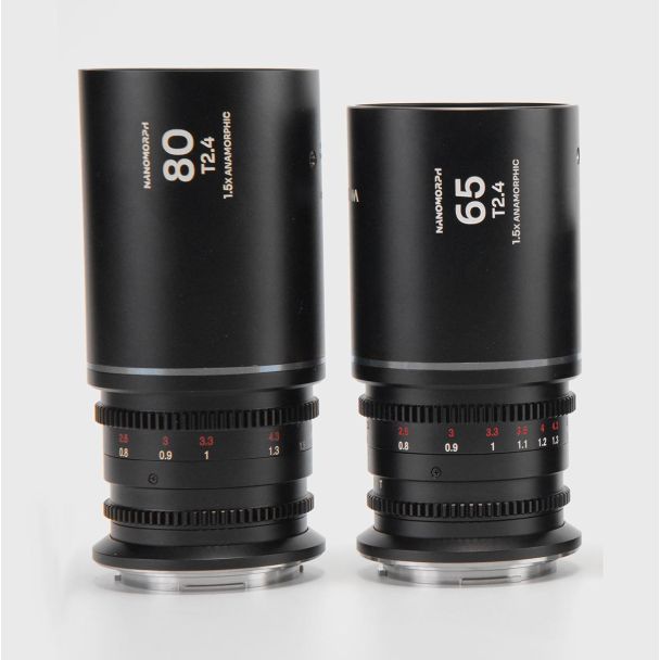 Laowa Venus Optics  S35 Prime Kit NanoMorph (65mm-80mm) Silver Canon RF Cine