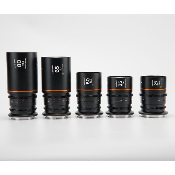 Laowa Venus Optics  S35 Prime Kit NanoMorph (27mm-35mm-50mm-65mm-80mm) Ambra Sony E Cine