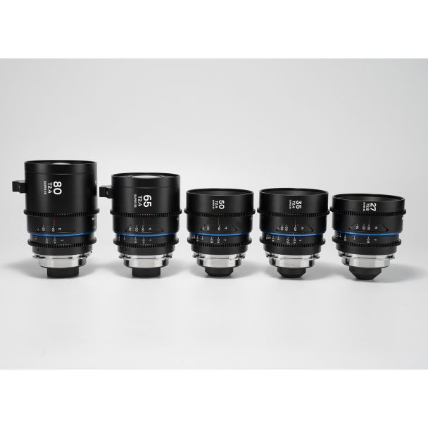Laowa Venus Optics  S35 Prime Kit NanoMorph (27mm-35mm-50mm-65mm-80mm) Blue Arri PL (Default) + EF Cine