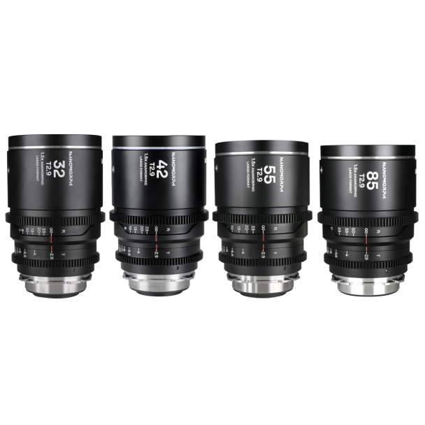 Laowa Venus Optics NanoMorph LF 4-Lens Prime Kit (32, 42, 55, 85mm) (Silver) for PL & EF Mounts