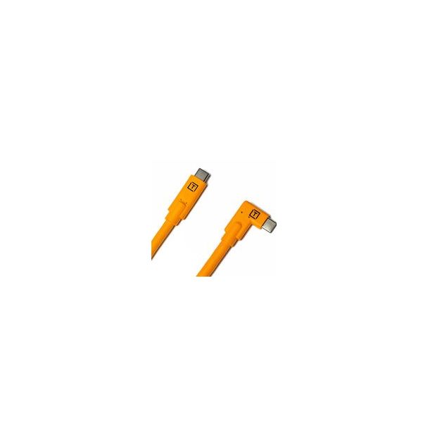 Tether Tools Pro USB-C to USB-C Angled Cable 4.6m - Orange