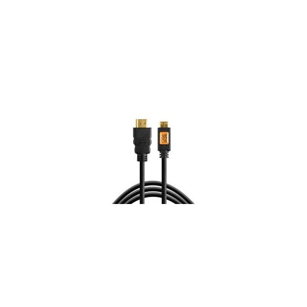 Tether Tools TetherPro Mini-HDMI (C) to HDMI (A) _x0096_ 4.6m nero