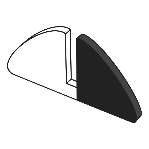 Trux Design 8 Polystyrene Panel Holders B/W Enough for 4 panels.