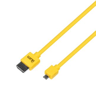 ikan HDMI-AD1.4-18 cavo HDMI 0,45 m HDMI tipo A (Standard) HDMI tipo D (Micro) Giallo
