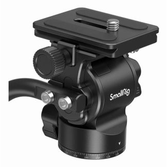 SmallRig 3259B testa per treppiede Nero Alluminio, Poliossimetilene (POM), Silicone, Acciaio inox 1/4" Fluido