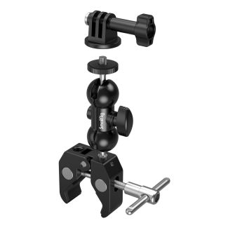 SmallRig 1138B testa per treppiede Nero Alluminio, Acciaio inox 1/4, 3/8" Palla (forma)