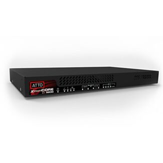 Atto XCET-8200-TP2 bridge/repeater Network bridge 40000 Mbit/s Black