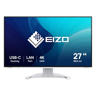 EIZO FlexScan EV2740X-WT LED display 68.6 cm (27") 3840 x 2160 pixels 4K Ultra HD LCD White