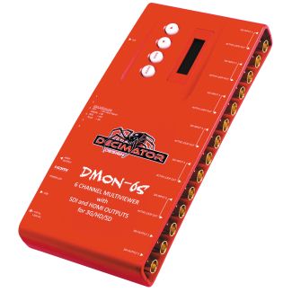 Decimator Design DMON-6S Rosso 1920 x 1080 Pixel NTSC, PAL Display incorporato LCD