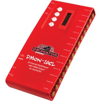 Decimator Design DMON-16SL Rosso 1920 x 1080 Pixel NTSC, PAL Display incorporato LCD