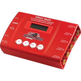 Decimator Design DMON-QUAD Rosso 1920 x 1080 Pixel NTSC, PAL Display incorporato LCD