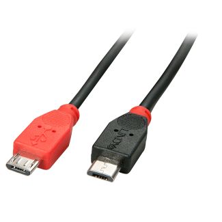 Lindy 31760 cavo USB USB 2.0 2 m Micro-USB B Nero