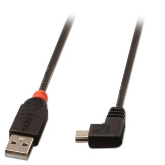 Lindy 31972 cavo USB USB 2.0 2 m USB A Mini-USB B Nero