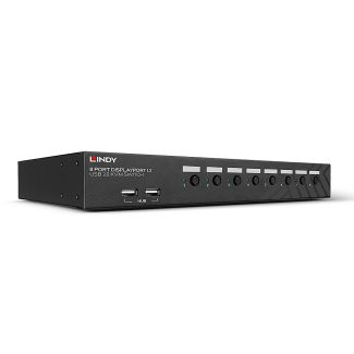 Lindy 39540 switch per keyboard-video-mouse (kvm) Montaggio rack Nero