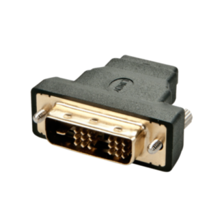 Lindy 41228 adattatore per inversione del genere dei cavi HDMI-A FM DVI-D M Nero