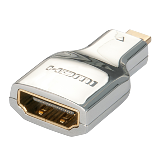 Lindy 41510 adattatore per inversione del genere dei cavi Micro HDMI HDMI Argento
