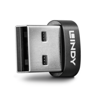 Lindy 41884 adattatore per inversione del genere dei cavi USB Type-A USB Type-C Nero