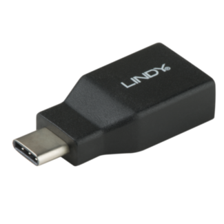 Lindy 41899 adattatore per inversione del genere dei cavi USB 3.1-C USB 3.1-A Nero